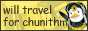 button for zenius-i-vanisher, a site to find arcades, with an image that says 'will travel for chunithm'